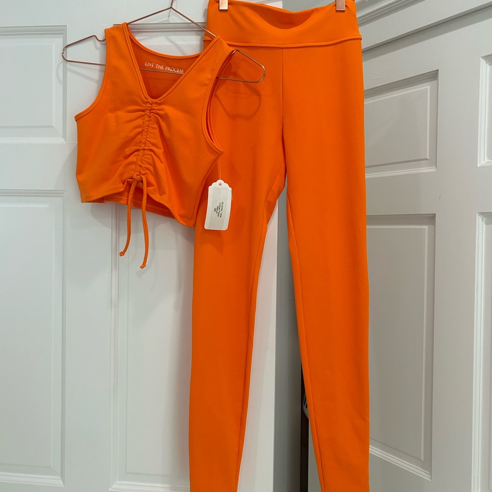 Orange Top and Legging Set by Live the Process